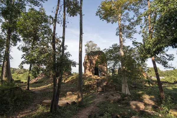 Kamboçya Anlong Veng Kasım 2017 Khmer Tapınaklar Prasat Trapeang Oddar — Stok fotoğraf