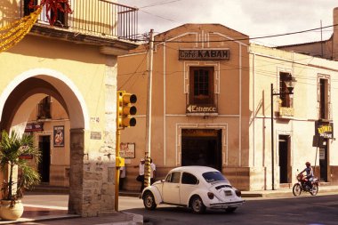 Meksika, Valladolid - Ocak, 2009: Sömürge ve eski şehir Valladolid Yucatan içinde il Quintana Roo Meksika Orta Amerika'da üzerinde.   