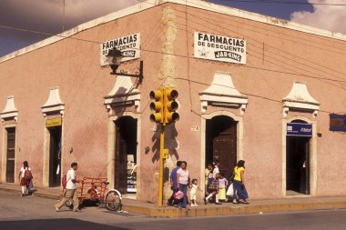 Meksika, Valladolid - Ocak, 2009: Sömürge ve eski şehir Valladolid Yucatan içinde il Quintana Roo Meksika Orta Amerika'da üzerinde.   