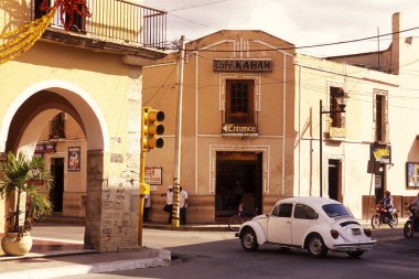 Meksika, Valladolid - Ocak, 2009: Sömürge ve eski şehir Valladolid Yucatan içinde il Quintana Roo Meksika Orta Amerika'da üzerinde.   