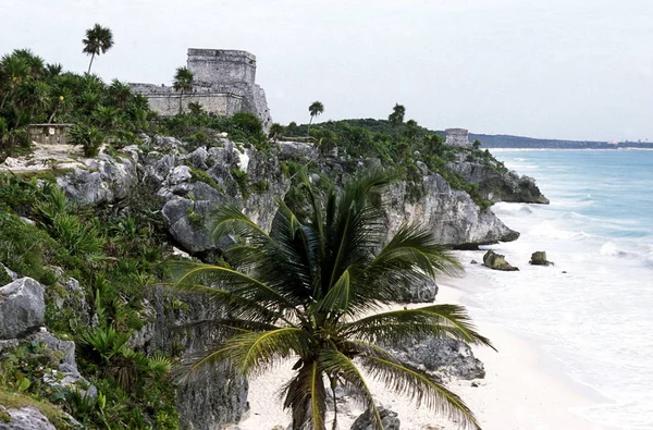 Meksika Tulum Ocak 2009 Maya Kalıntıları Tulum Adlı Quintana Roo — Stok fotoğraf