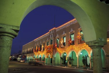 Meksika, Valladolid - Ocak, 2009: Ana kare sömürge ve eski şehir Valladolid Yucatan içinde il Quintana Roo Meksika Orta Amerika'da üzerinde.