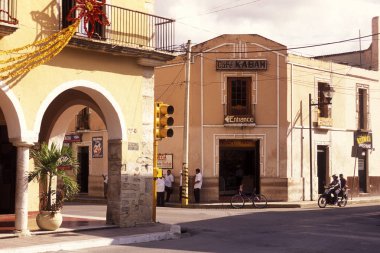 Meksika, Valladolid - Ocak, 2009: Sömürge ve eski şehir Valladolid Yucatan içinde il Quintana Roo Meksika Orta Amerika'da üzerinde.   