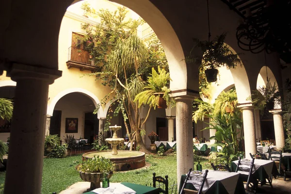 メキシコ バリャドリッド 2009 レストラン ホテル 植民地および古い町のバリャドリッド ユカタン州キンタナ ロー州中央アメリカのメキシコでの — ストック写真