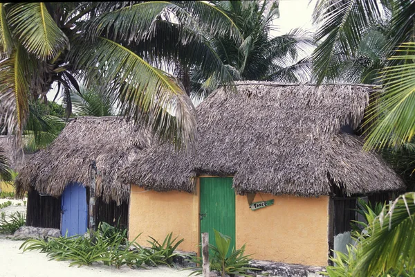 México Chichén Itzá Enero 2009 Hotel Bungalow Playa Tulum Provincia — Foto de Stock