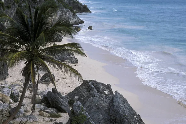 Meksika Tulum Ocak 2009 Maya Kalıntıları Tulum Adlı Quintana Roo — Stok fotoğraf