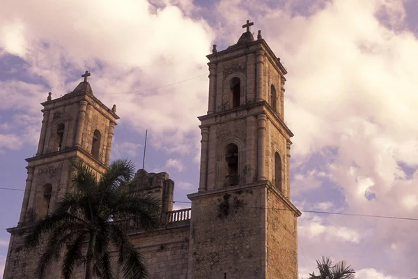 Messico Valladolid Gennaio 2009 Cattedrale San Gervaslo Nel Centro Storico — Foto Stock