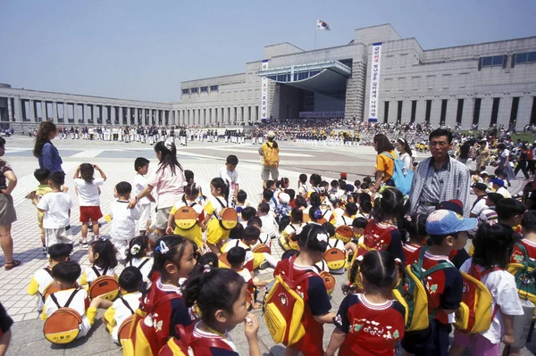 Дети Мемориале Корейской Войны Южнокорейском Городе Сеул Саутгемптон Сеул Май — стоковое фото