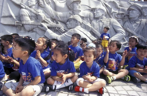 Niños Monumento Del Memorial Guerra Corea Ciudad Seúl Corea Del —  Fotos de Stock