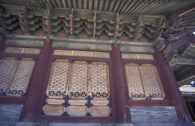  Gyeongbokgung veya Eastaasia Güney Kore'de Seoul şehir sarayda Kyongbokkung. Southkorea, Seoul, Mayıs 2006