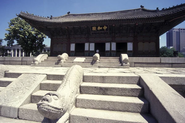 Palacio Kyongbokkung Ciudad Seúl Corea Del Sur Eastaasia Southkorea Seúl — Foto de Stock