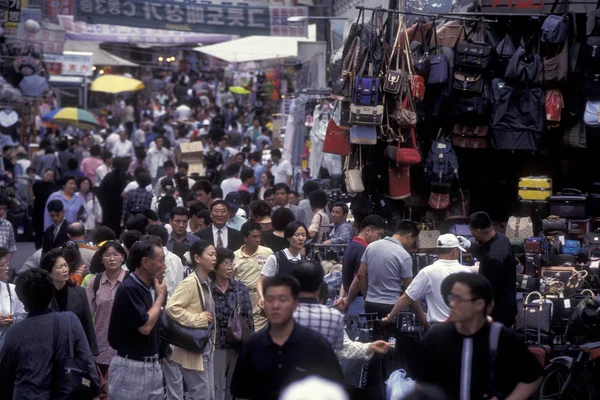 Eine Einkaufsstraße Der Stadt Seoul Südkoreas Ostasien Südkorea Seoul Mai — Stockfoto