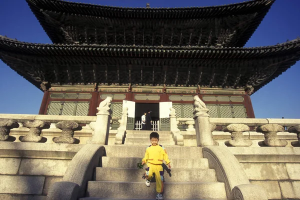 Кёнбокгун Дворец Кёнбоккун Городе Сеул Южной Корее Восточной Азии Саутгемптон — стоковое фото