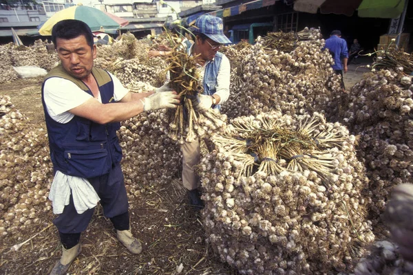 Alho Uma Loja Mercado Cidade Seul Coreia Sul Eastaasia Southkorea — Fotografia de Stock