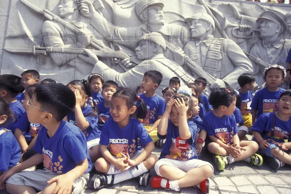 Niños Monumento Del Memorial Guerra Corea Ciudad Seúl Corea Del —  Fotos de Stock