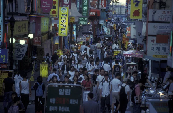 Eine Einkaufsstraße Der Stadt Seoul Südkoreas Ostasien Südkorea Seoul Mai — Stockfoto