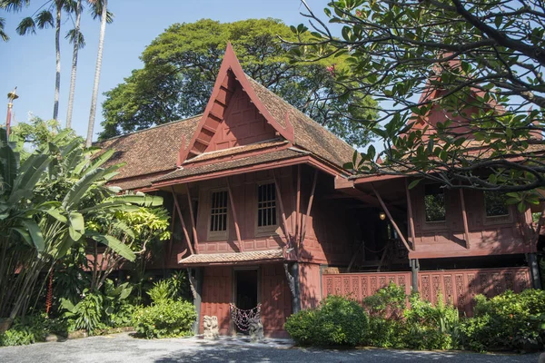 Arkitekturen Jim Thompson Hus Siam Square Staden Bangkok Thailand Southeastasia — Stockfoto