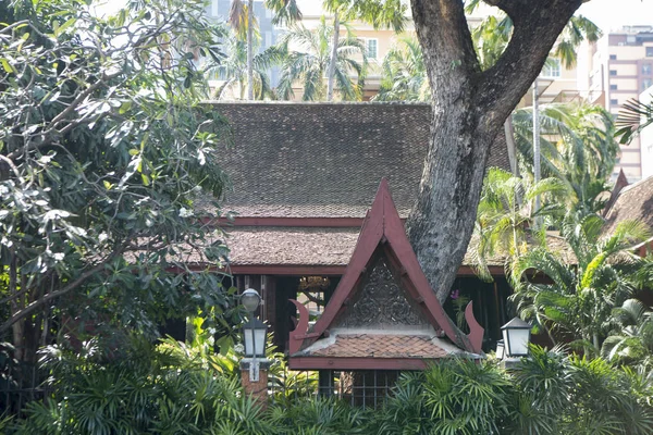 Architettura Jim Thompson House Siam Square Nella Città Bangkok Thailandia — Foto Stock