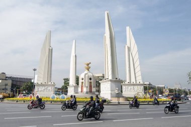 Demokrasi Anıtı Banglamphu Southeastasia Tayland Bangkok şehir içinde. Tayland, Bangkok, Kasım, 2018