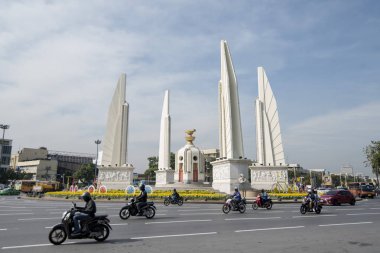 Demokrasi Anıtı Banglamphu Southeastasia Tayland Bangkok şehir içinde. Tayland, Bangkok, Kasım, 2018