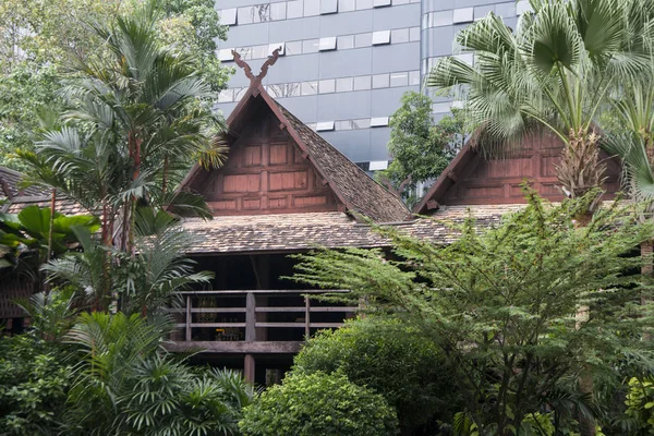 Tradizionale Kamthieng House Sukhumvit Nella Città Bangkok Thailandia Nel Sud — Foto Stock