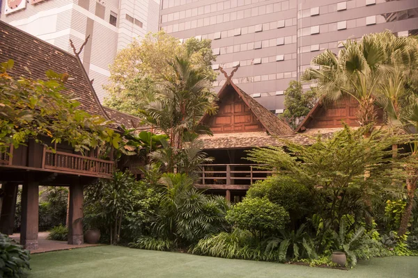 Tradizionale Kamthieng House Sukhumvit Nella Città Bangkok Thailandia Nel Sud — Foto Stock