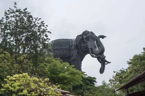 Big Elephants Erewan Museum Province Samut Prakan South City Bangkok — Stock Photo, Image