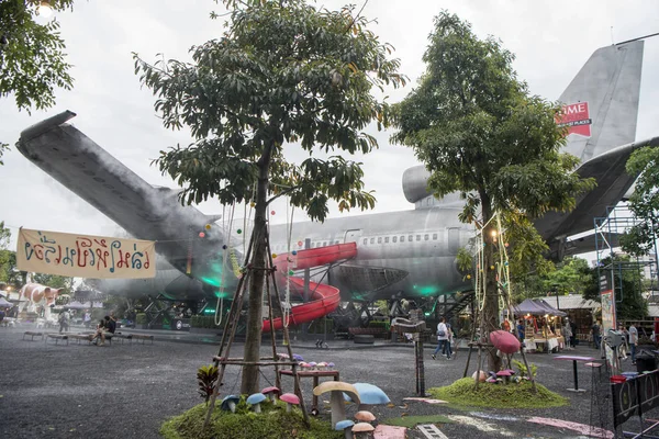 Airplane Evening Chang Chui Aircraft Market North City Bangkok Thailand — Stock Photo, Image