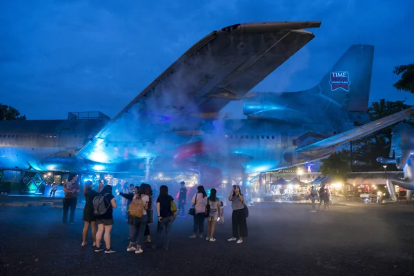 Een Vliegtuig Nacht Chang Chui Vliegtuigen Markt Ten Noorden Van — Stockfoto