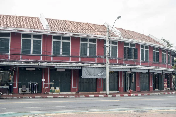 Byggnad Kolonialstil Phra Athit Road Banglamphu Staden Bangkok Thailand Southeastasia — Stockfoto