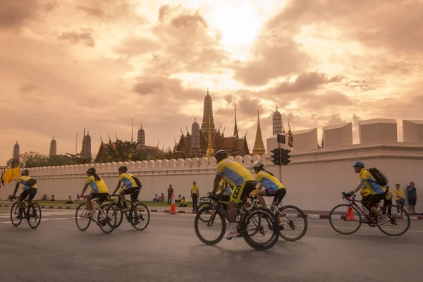 Ein Fahrradevent Wat Phra Kaew Tempel Banglamphu Der Stadt Bangkok — Stockfoto