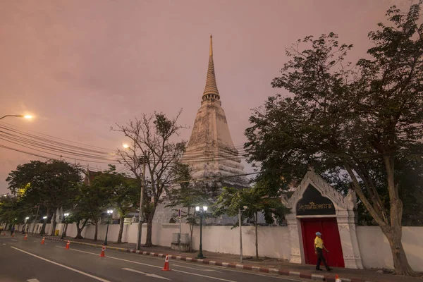 Wat Buranasiri Mattayaram Khlong Rop Krung Banglamphu City Bangkok Thailand — Stock Photo, Image