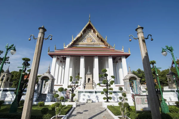 Architettura Del Tempio Wat Suthat Banglamphu Nella Città Bangkok Thailandia — Foto Stock