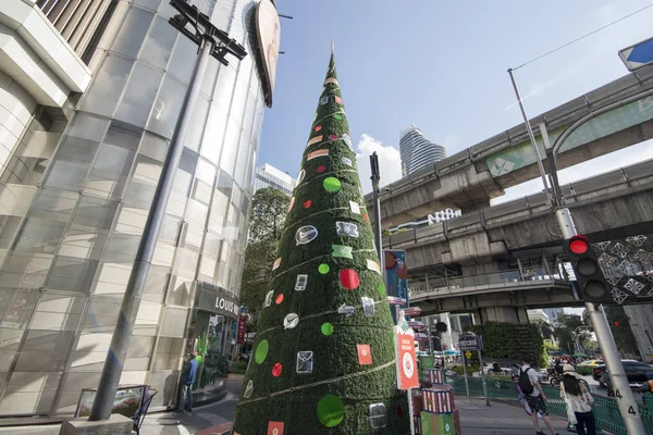 bir Noel ağacı Terminal 21 Alışveriş Sukhumvit Southeastasia Tayland Bangkok şehir. Tayland, Bangkok, Kasım, 2018