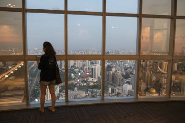  Baiyoke sky Hotel Southeastasia Tayland Bangkok şehir görüntüsü. Tayland, Bangkok, Kasım, 2018