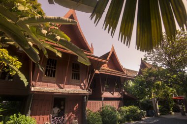 Jim Thompson evinde Siam Square Southeastasia Tayland Bangkok şehir mimarisi. Tayland, Bangkok, Kasım, 2018