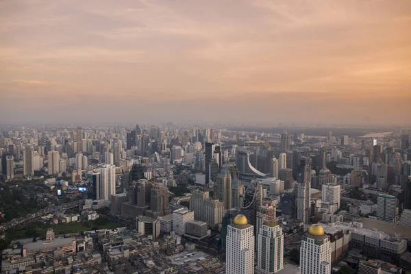 Vista Desde Baiyoke Sky Hotel Ciudad Bangkok Tailandia Southeastasia Tailandia —  Fotos de Stock