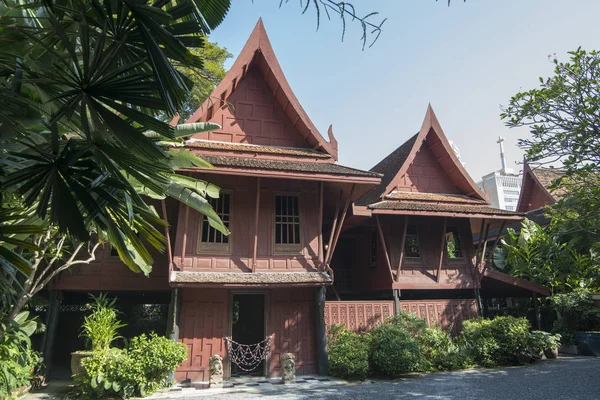 Jim Thompson evinde Siam Square Southeastasia Tayland Bangkok şehir mimarisi. Tayland, Bangkok, Kasım, 2018