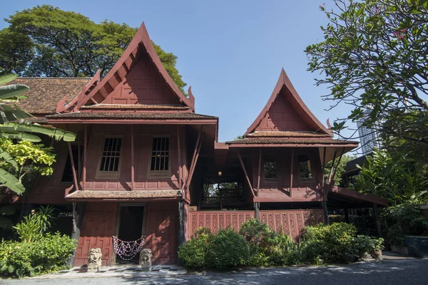 Építészet Jim Thompson Ház Siam Square Város Bangkok Thaiföld Southeastasia — Stock Fotó