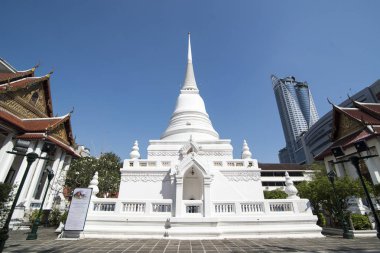 Wat Pathum Wanaram Southeastasia Tayland Bangkok şehir mimarisi. Tayland, Bangkok, Kasım, 2018