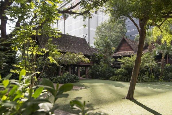 Tradizionale Kamthieng House Sukhumvit Nella Città Bangkok Thailandia Nel Sud — Foto Stock