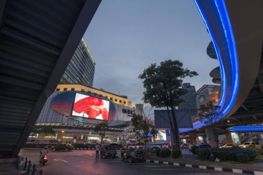 Mbk alışveriş Sian Meydanı Southeastasia Tayland Bangkok şehir merkezinde. Tayland, Bangkok, Kasım, 2018