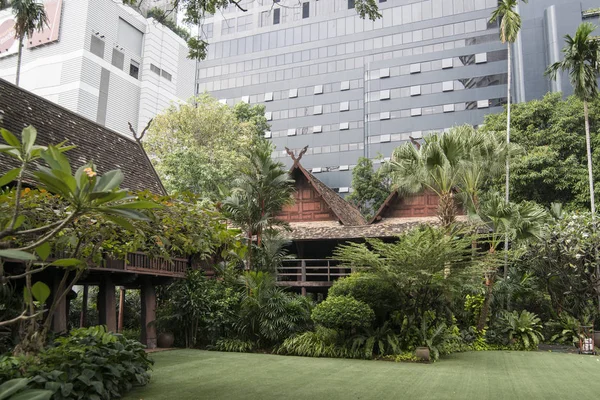 Tradizionale Kamthieng House Sukhumvit Nella Città Bangkok Thailandia Nel Sud — Foto Stock