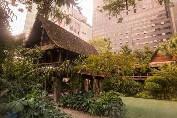 Tradizionale Kamthieng House Sukhumvit Nella Città Bangkok Thailandia Nel Sud — Foto Stock