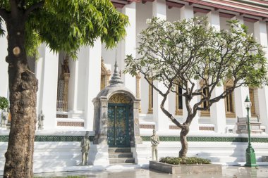 Southeastasia Tayland Bangkok şehir Banglamphu Wat Suthat Tapınağı mimarisi. Tayland, Bangkok, Kasım, 2018