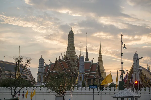 Templo Wat Phra Kaew Banglamphu Cidade Bangkok Tailândia Sudeste Ásia — Fotografia de Stock