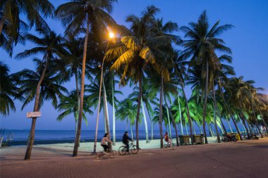  Bang Saen sahilde Provinz Chonburi Tayland Bangsaen kasaba. Tayland, Bangsaen, Kasım, 2018