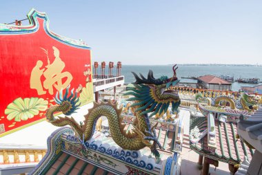 Sean Suk Provinz Chonburi Tayland Bangsaen Town yakınındaki bir Budizm tapınakta. Tayland, Bangsaen, Kasım, 2018