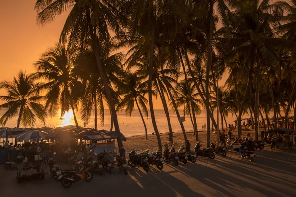 Bang Saen Beach Cidade Bangsaen Província Chonburi Tailândia Tailândia Bangsaen — Fotografia de Stock