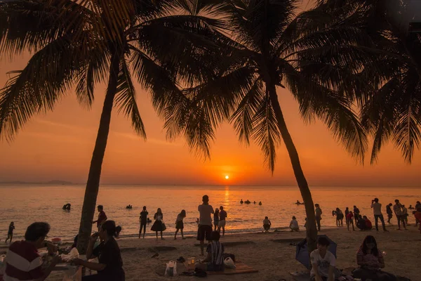 Bang Saen Beach Town Bangsaen Provinz Chonburi Thailand Thailand Bangsaen — Stock Photo, Image